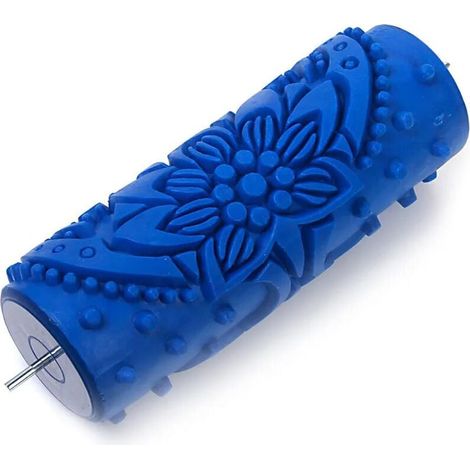 Rodillo de paso UlisemRoller, 1 rodillo de pintura de goma para frotar, juego de bricolaje para rodillos de textura decorativa para pintores de pared (1/4)