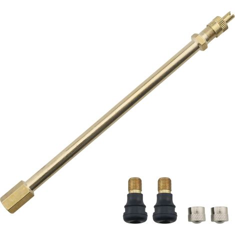 2 Valves Tubeless, Extension 16cm, Laiton Caoutchouc, Pour Trottinettes Xiaomi, Hoverboards, VTT (1/5)