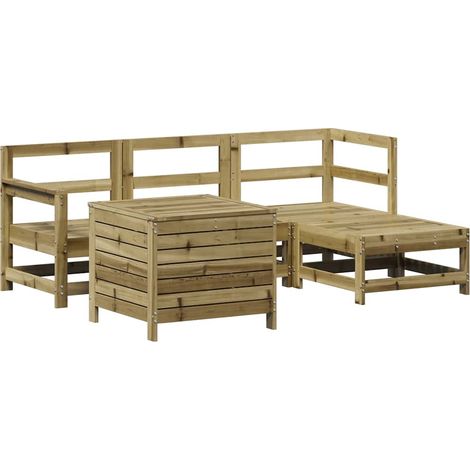 Maison Exclusive - Set Divani da Giardino 5 pz in Legno Impregnato di Pino (1/5)