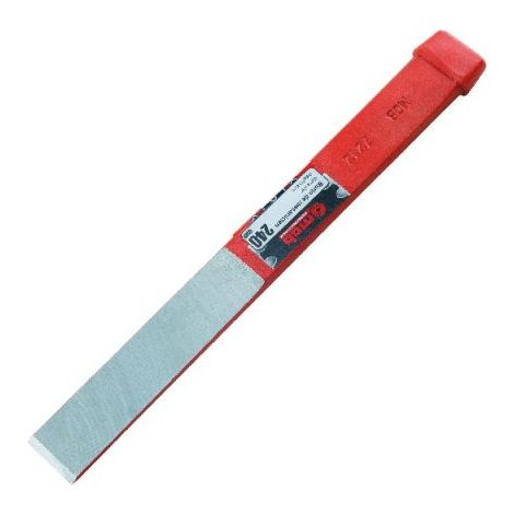 Burin extra plat ciseau de carrossier – Acier au manganèse silicium – Réaffûtable – Longueur 24 cm – MOB