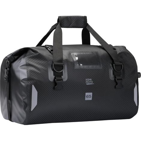 Motorrad Hecktasche 65L wasserdicht mit Schnellverschluss & Reflektoren (1/5)