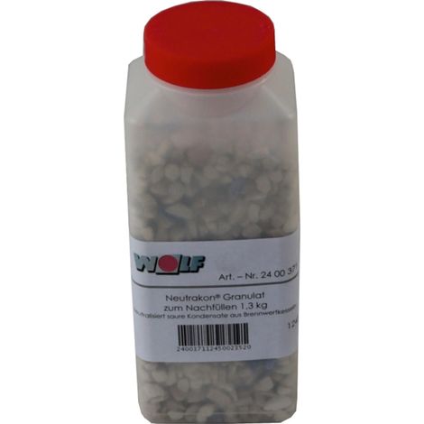 Wolf Granulés de neutralisation 1,3kg Pack de recharge, Condensation gaz, 2400371