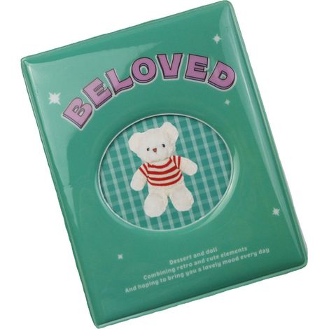 Album photo en PVC grande capacité avec pochette, cadeau idéal pour mariage, fête de famille, vert (1/2)