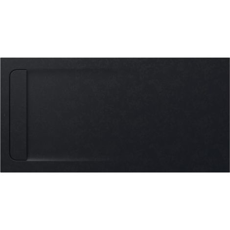 Receveur de douche extra plat en Stonex® Aquos - 1600x800mm - Noir (1/2)