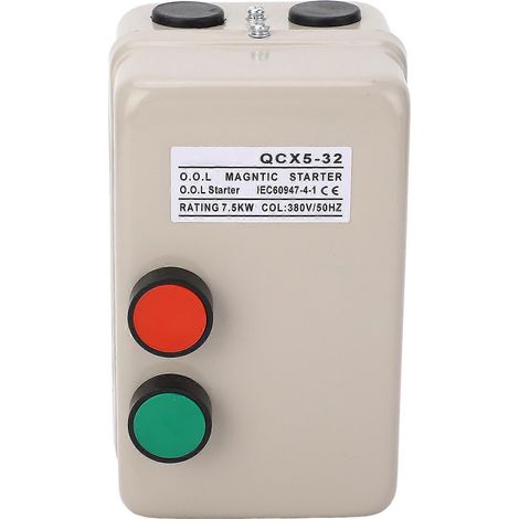 Interrupteur de commande de démarreur magnétique pour moteur électrique 7,5 kW (3 CV) triphasé 380 V 20-32 A (1/5)
