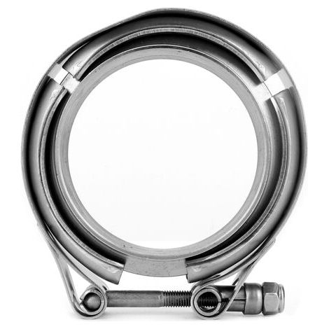 2,75 pouces Turbo échappement tuyau de descente en acier inoxydable V collier de serrage 2 pièces Kit de bride (1/5)