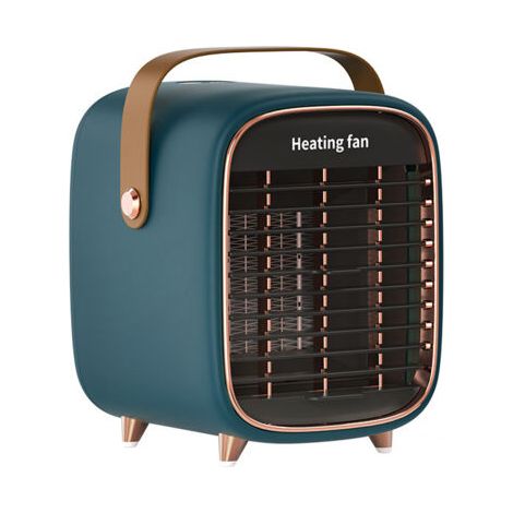 BUNTHAUS Radiateur soufflant Mini radiateur de bureau Souffleur d'air chaud silencieux Petit radiateur domestique Radiateur électrique de chambre à coucher 90240V/5060HZ