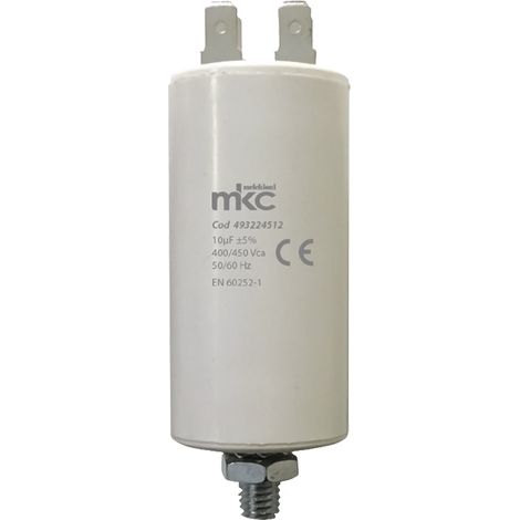 CONDENSATORE DI SPUNTO CON VITE terminale faston 16 UF - 400 / 450 V  - MELCHIONI