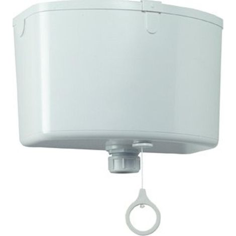 Rezi Réservoir WC d'eau mural haut modèle de tirette blanc (1/3)
