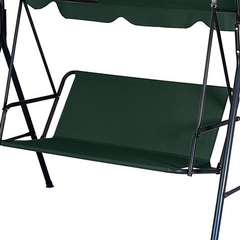Housse de rechange pour balancelle, tissu Oxford 600D, imperméable, anti-poussière, pour terrasse, balcon et jardin (115x50x50 cm, Vert foncé) (1/3)