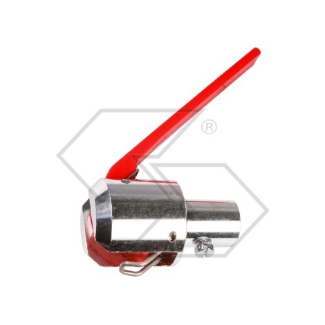 Dispositivo di sicurezza in alluminio con leva corta rossa Ø 18 mm motore diesel