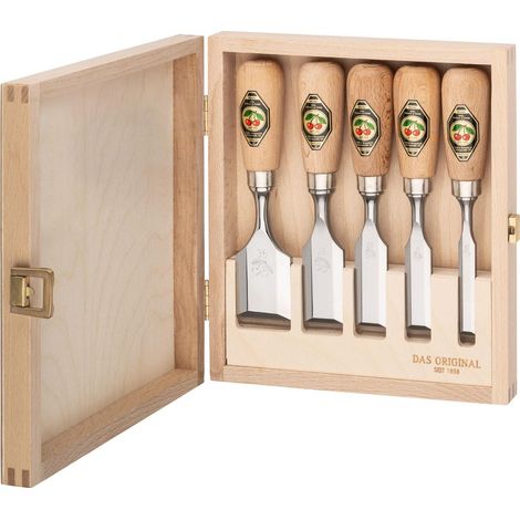 Outil du menuisier kirschen-werkzeuge set de 5 ciseaux bois