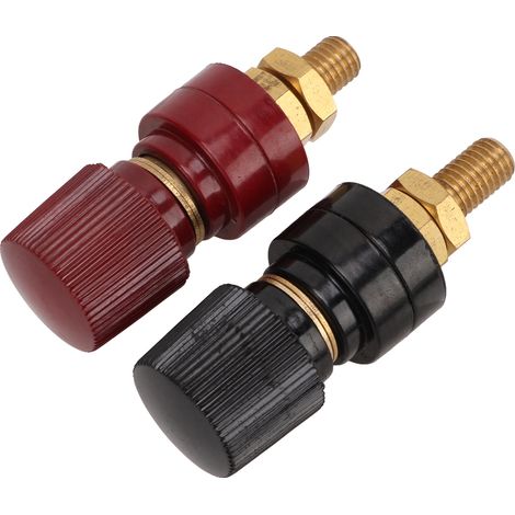Bornes de connexion pour haut-parleurs M10x60mm fiche et prise banane en cuivre pur, adaptées aux accessoires de test électroniques, 220-380V. (1/5)