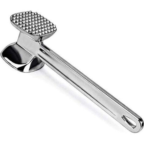 Marteau Attendrisseur De Viande – Batteur Double Face, Marteau Robuste Conception De Poignée Confortable avec Structure en Robuste, Préparation De Steak De Bœuf Et De Poisson (1/4)
