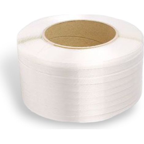 Reggetta bianca bobbina in polipropilene rotolo 25 metri RO-MA