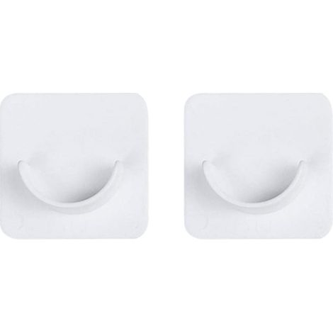 Support De Tringle À Rideaux - Fixation Auto-Adhésive Sans Perçage - Pour Salle De Bain Chambre Cuisine - Lot De 2