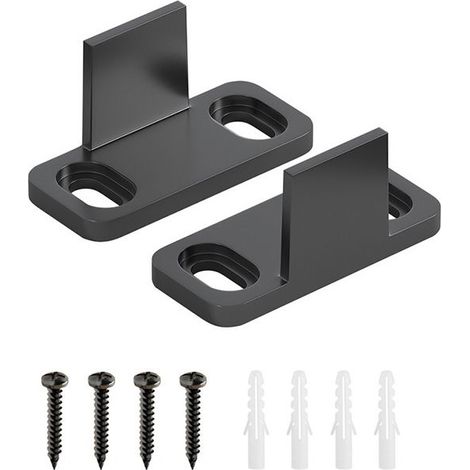 2 pcs Porte de Grange de sol Guide Roller Porte de Grange coulissante réglable avec vis, Assure une Silencieux et lisse coulissant (1/5)