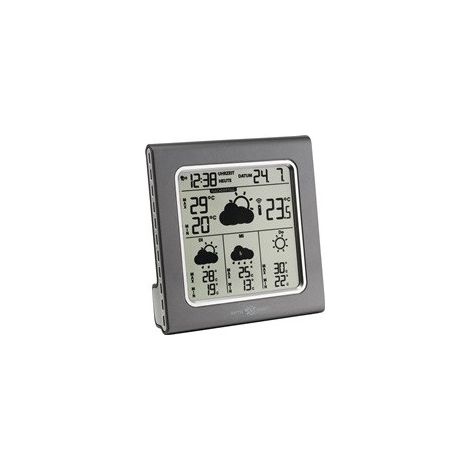 Estación meteorológica inalámbrica H131xW127xF40mm gris Ku.f.in.sat.supported TFA