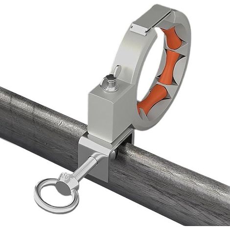 Juego de poleas para cables - Herramienta para guiar cables - Trabajos de instalación eléctrica - Rotación de 330 grados - 6,5 cm - Plateado