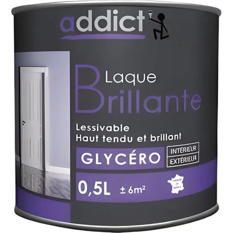 Smalto lucido a base di glicero 0,5 litri bianco - Addict
