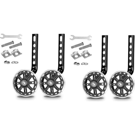 Kit de Support de Roue D'Entraînement pour Vélo pour Enfants de 12/14/16/18/20 Pouces, Noir (1/5)
