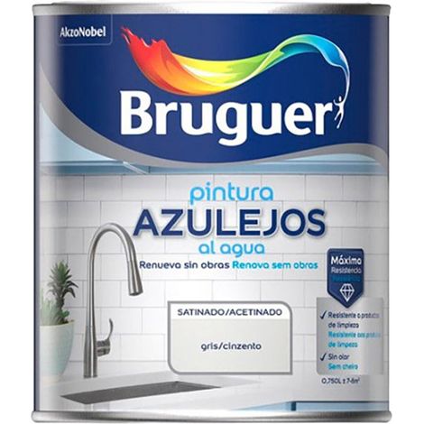 Fliesenfarbe auf Wasserbasis, seidengrau, 750 ml