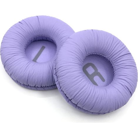 Housse de protection pour casque JBL T450 T500 T510 T520 Tune600BT 660NC - Housse en cuir pressé respirant, coussinets d'oreille en mousse haute densité - Violet (sans attache)