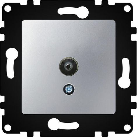 IluminaShop - Modulo Empotrable Toma Intermedia TV Gris IP20 Serie wLux (1/3)