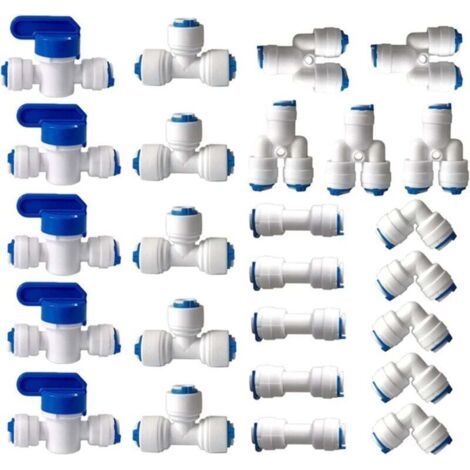 Raccord Osmoseur de filtre à eau, Raccord Droit 1/4\