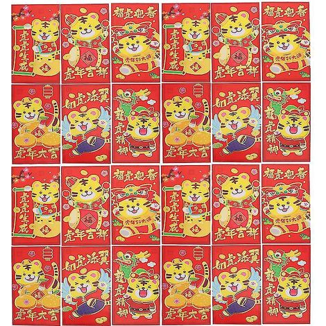 36 enveloppes rouges pour la fête chinoise