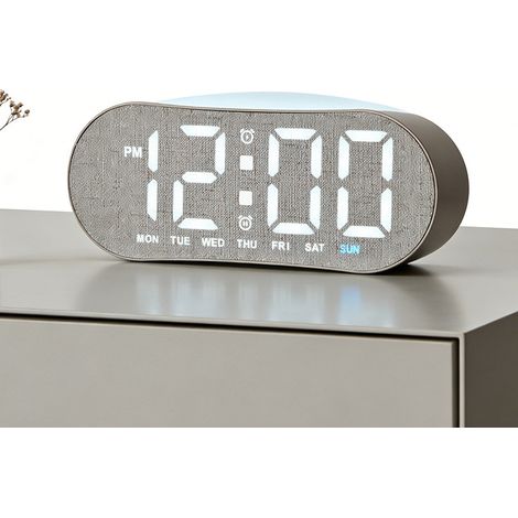 Horloge LED Numérique, Réveil Multifonction Minimaliste pour Enfant, Affichage Température, Cadeau Chambre à Coucher-Alovez-WCY (1/2)