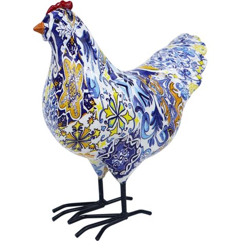 Figura decorativa di pollo per casa e ufficio