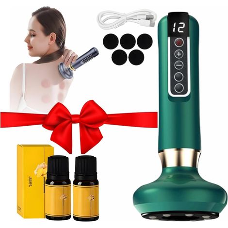 cc&dd outdoors Fortschrittliches kabelloses Cellulite-Massagegerät – Wiederaufladbar, 12 Intensitätsstufen, Ganzkörpermassage für glatte, straffe Haut (Grün) (1/5)