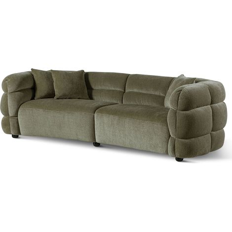 Sofa 3-Sitzer 260x100x76 grün WILMAMassivmoebel24 GmbH