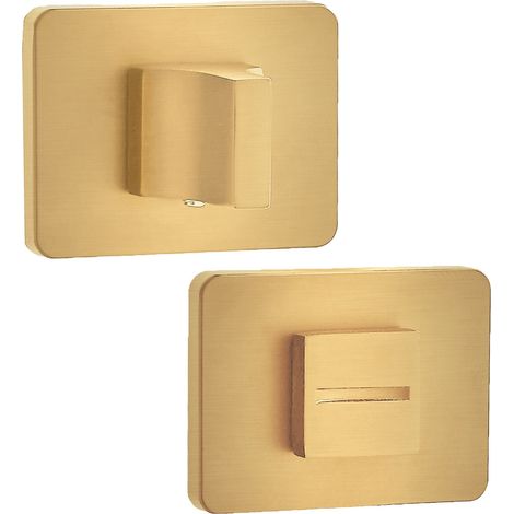 Letrero rectangular corto dorado para baño Kuchinox (1/4)