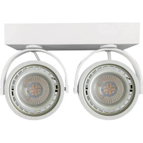 ALPINALUZ  Foco LED doble de superficie para bombilla AR111 GU10 (1/5)