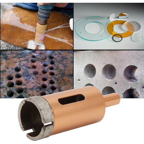 Foret diamanté pour carottage, scie cloche pour marbre, carrelage, béton et verre, 25-38 mm, 30 mm (1/5)