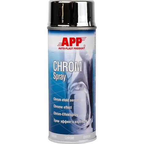 Bombe de peinture - Effet chrome - Bois, métal, verre, plastique - 400ml - APP