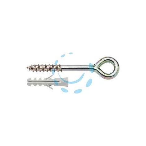 ANCORANTE PER PONTEGGI CON TASSELLO IN NYLON E OCCHIOLO ZINCATO PNT E - ø mm.14x140