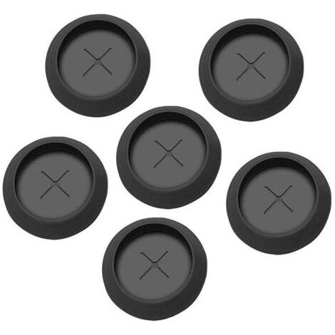 Lot de 6 rondelles de rechange en caoutchouc noir pour sondes à viande, compatibles avec les fours à granulés de bois Traeger, les outils et accessoires de cuisine extérieure, les barbecues et les équ (1/4)