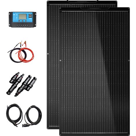 Kit de paneles solares, diseño flexible, alta eficiencia, kit de 240 W (1/2)