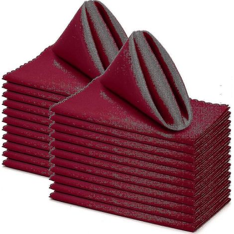 Serviettes de table en tissu bleu pour la cuisine, en lin.