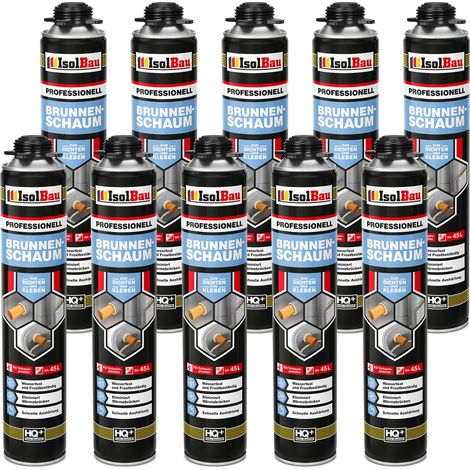 Brunnenschaum 10 x 750ml Bauschaum Montageschaum Pistolenschaum IsolBau (1/5)