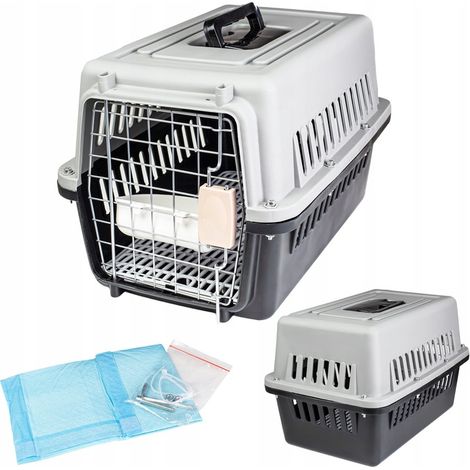 Tiertransportbox für Katze, Hund, Kaninchen, Käfig, Gehege, große, stabile Box