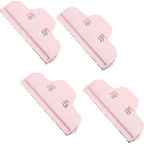 BelleRise – Set mit 4 Kunststoff-Diamantmalclips, Mehrzweckclips für Bastelarbeiten, Rosa (1/5)