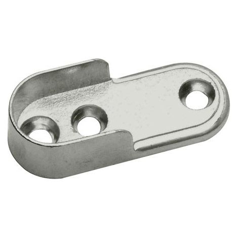 Support Latéral Barre Ovale Nickel 15x22 mm.