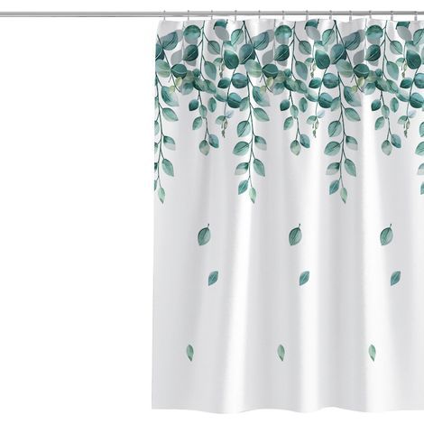 Rideau de Douche simple mignon,200x180cm en Polyester, Lavable en Machine,Rideau Baignoire pour Salle de Bain (1/5)