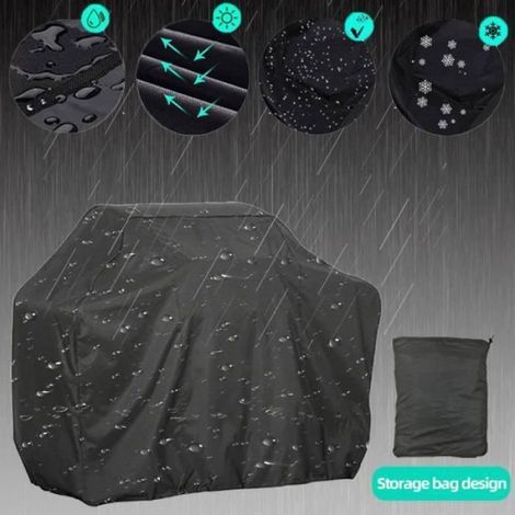 Couverture gril extérieur - étanche, anti-poussière/pluie, accessoire gril, 170x60x117 - couverture Étiquette (1/3)