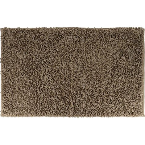 Tapis microfibre petite chenille 50x80 cm - taupe - Tendance (1/3)