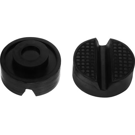 Ciieeo Patins de Levage en Caoutchouc Noir Antidérapant pour Cric et Support de Voiture, Coussinets Solide pour Stabiliser les Écarts, Lot de 2 Pièces (1/5)